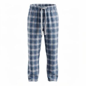 Source Unknown Blue and White Plaid Joggers